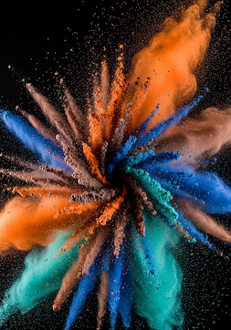 Dynamic Powder Explosion Swirl