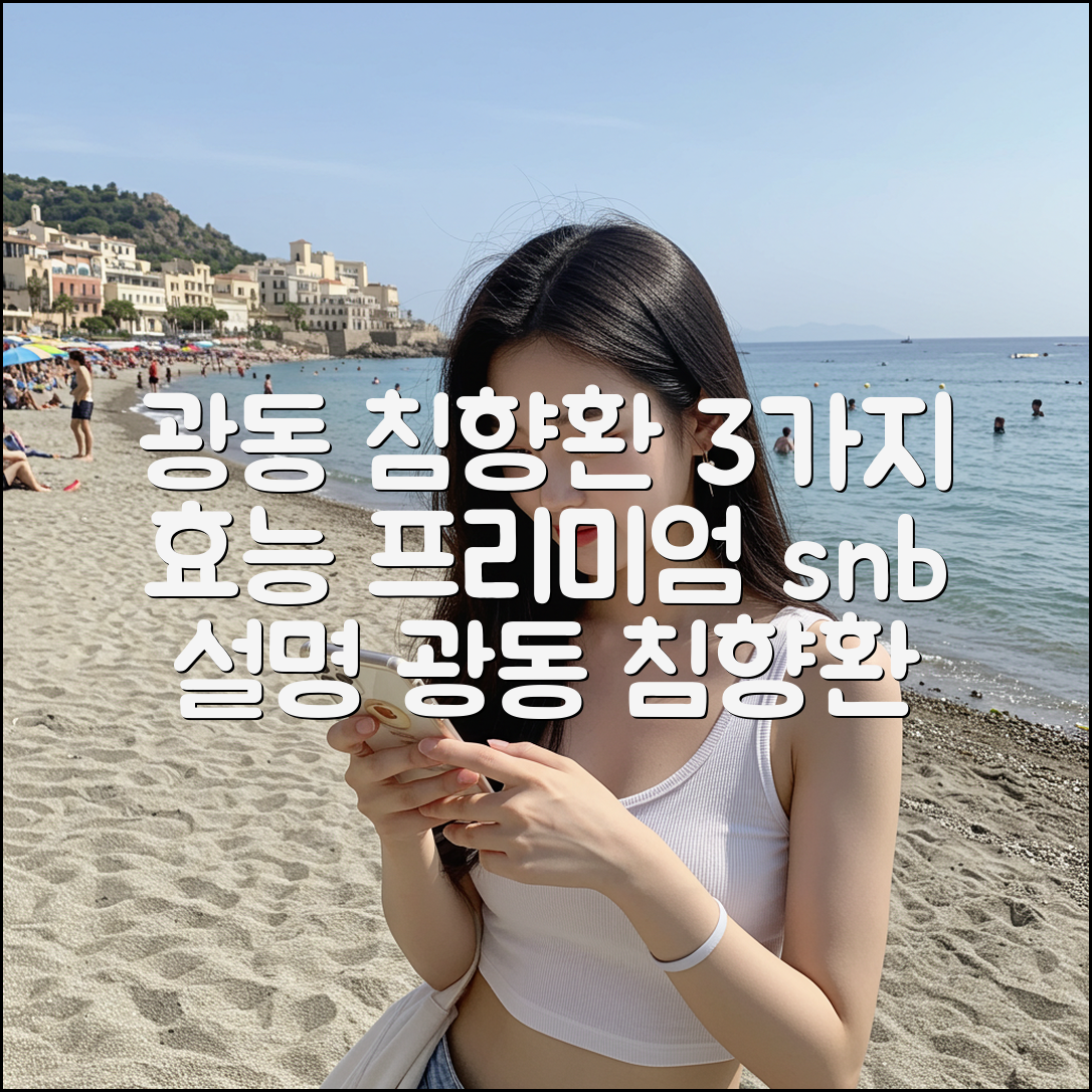 광동 침향환 프리미엄: 3가지 놀라운 효능