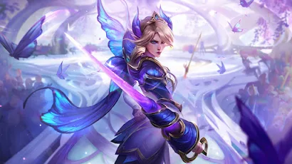LOL League of Legends Matchless Sword Ji Fiona Fiora Flower Fairy Knight 4K Wallpaper Background