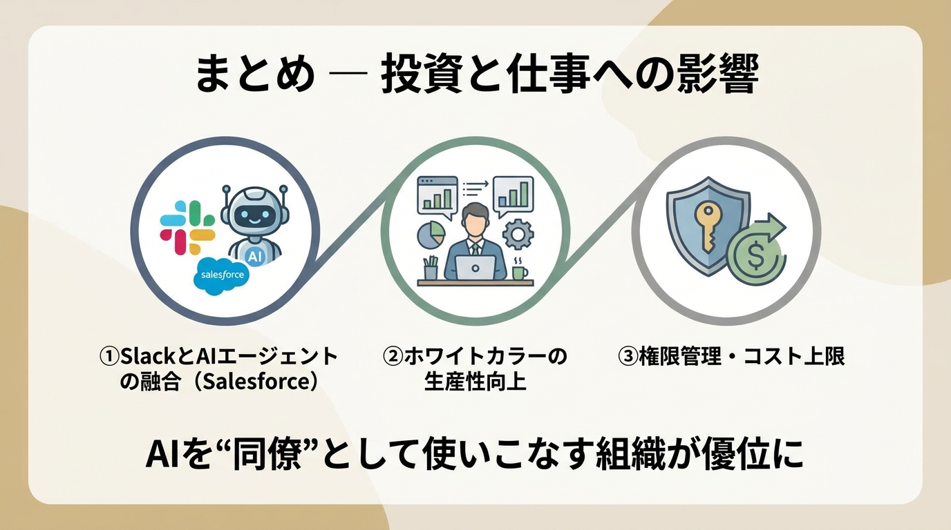 投資と仕事への影響