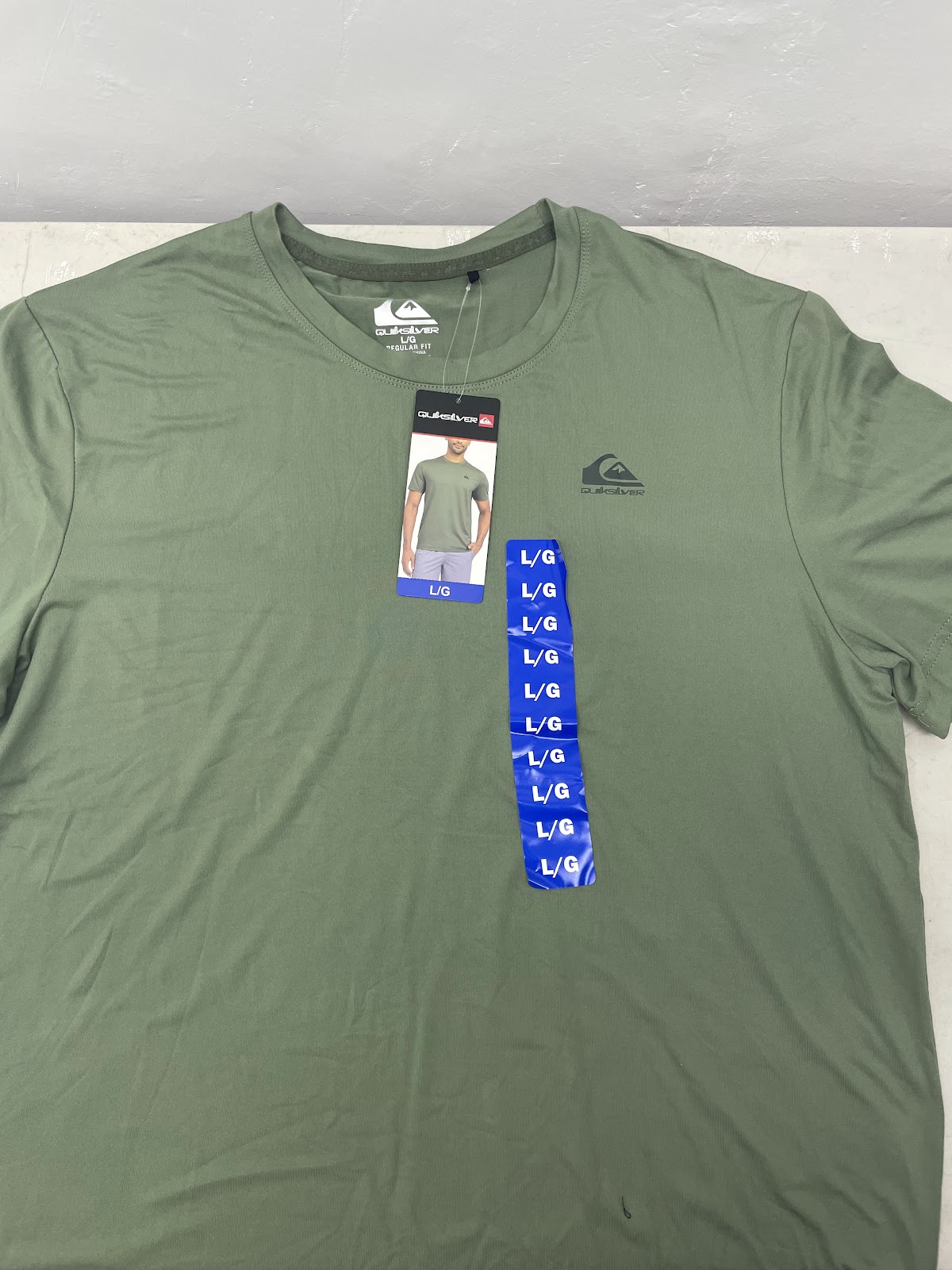 QS Mens Shirt Green L #2158