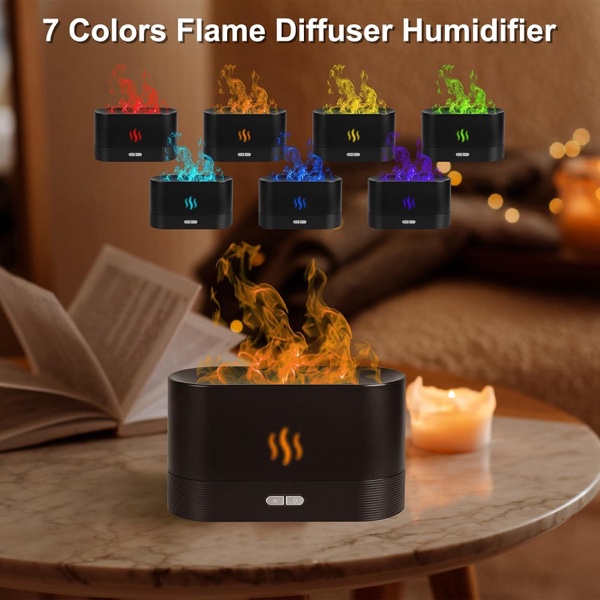 Bramble Humidificador Ultrasónico Llama Multicolor 7 Colores