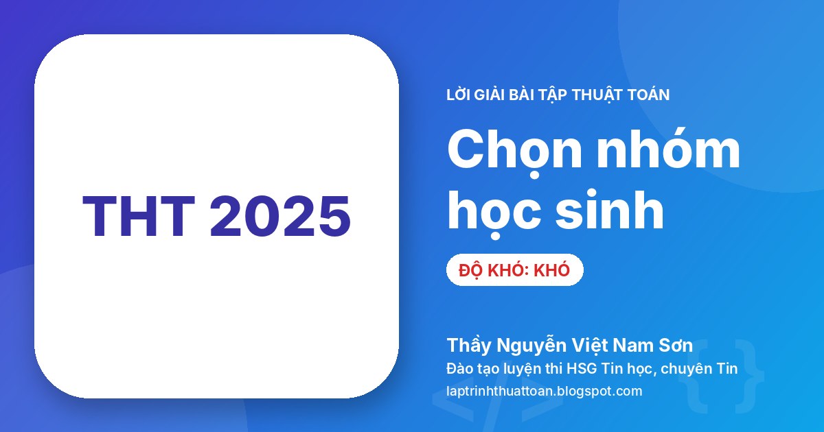Chọn nhóm học sinh
