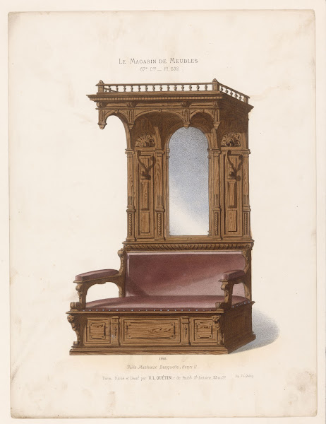 Porte Manteaux Banquette Henri II 1832   1904