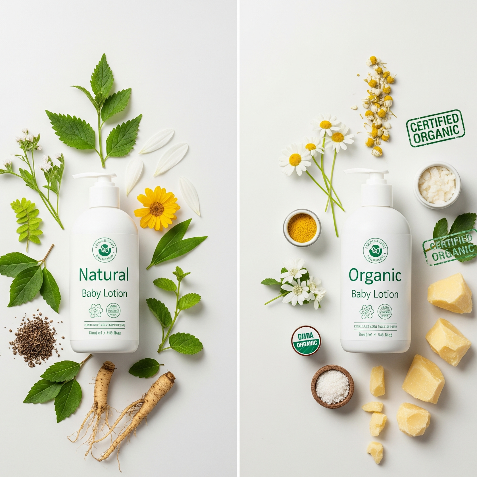 Natural vs. Organic Baby Lotions: What’s the Difference?