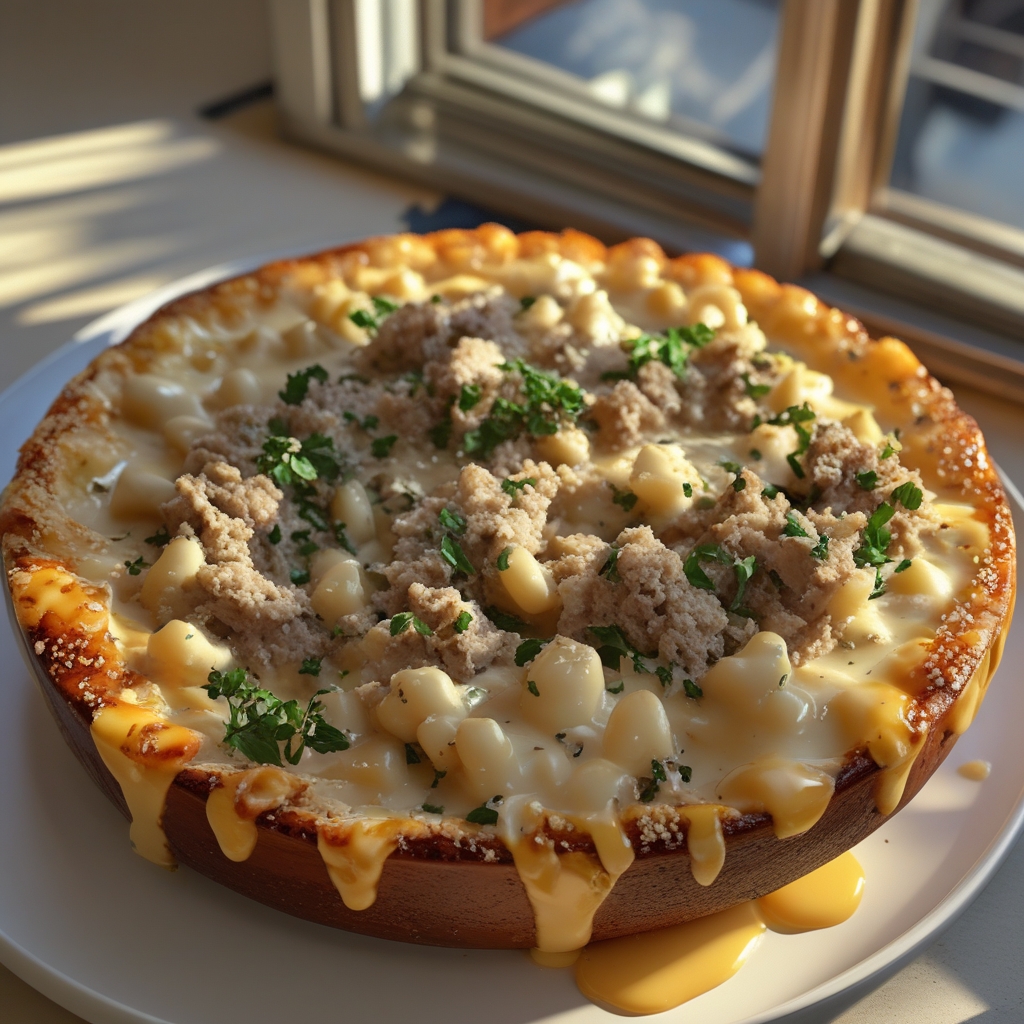 High-Protein Creamy Philly Cheesesteak Mac & Cheese - Easy Comfort Food Recipe finished