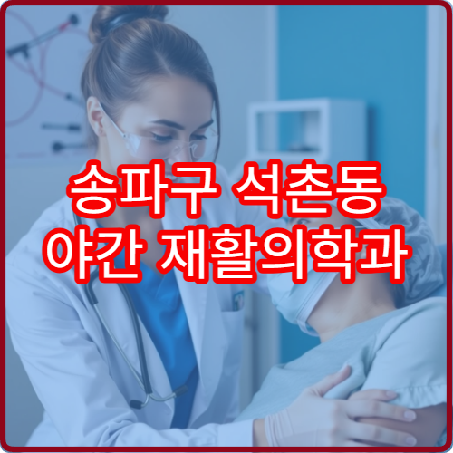 송파구 석촌동 야간 재활의학과 진료 병원 운동 재활 치료 안내