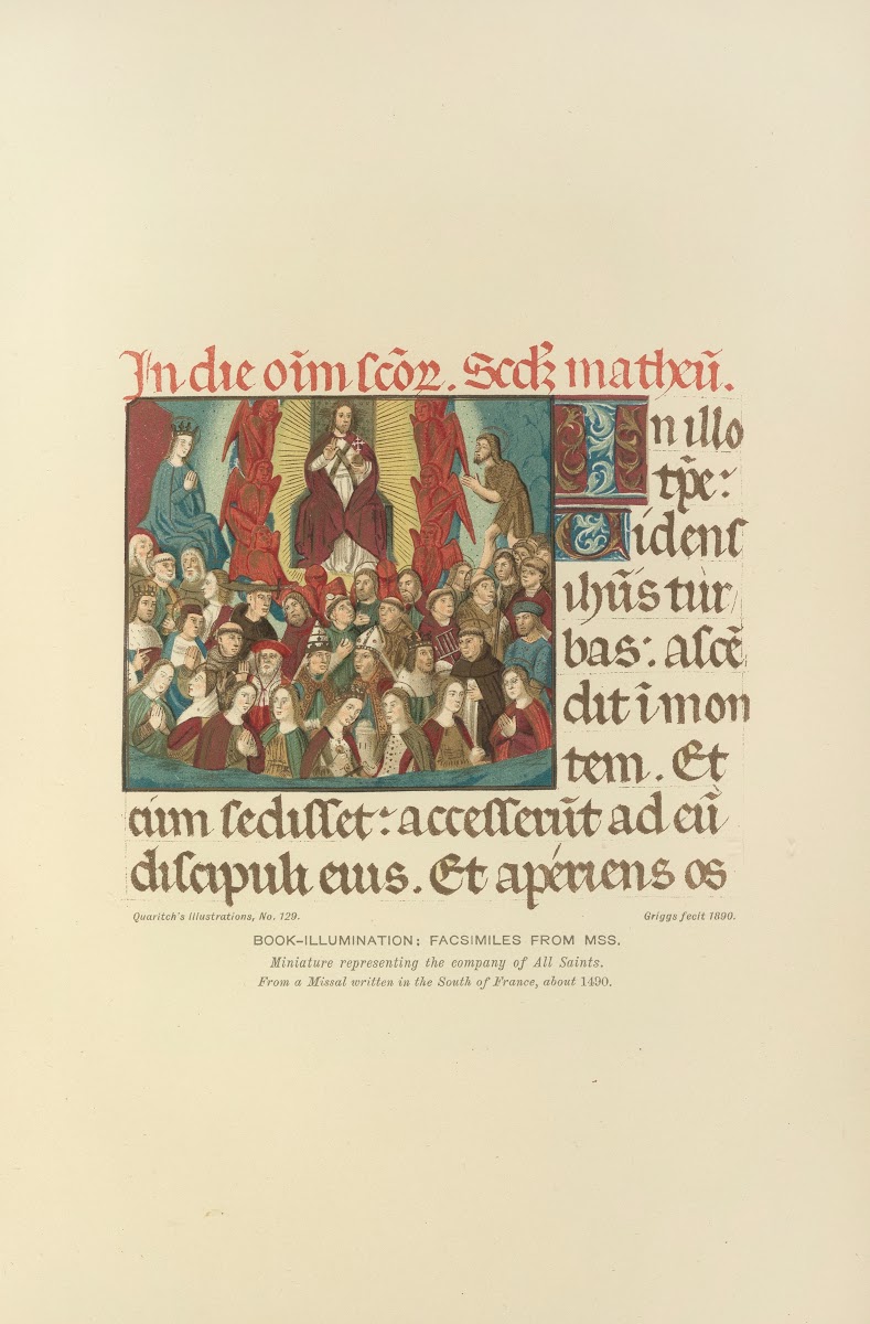 Miniature representing the company of All Saints 1890