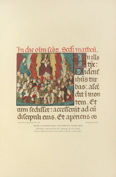 Miniature representing the company of All Saints 1890