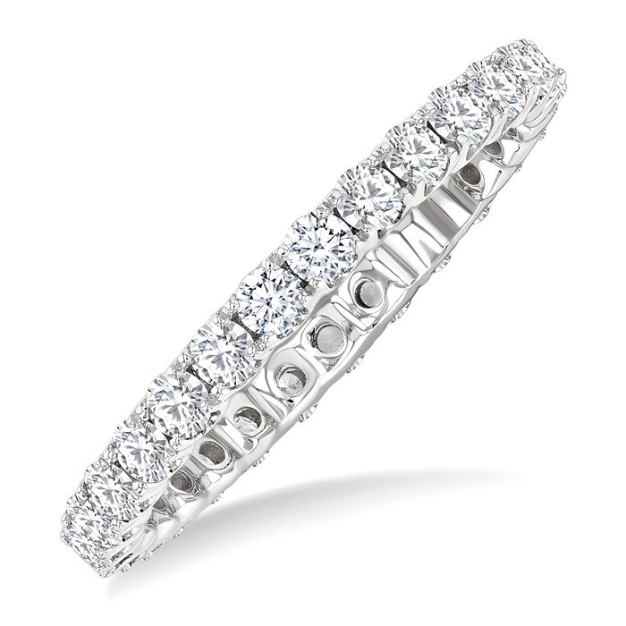 Round Shape Eternity Diamond Wedding Band 33491DHFGWG