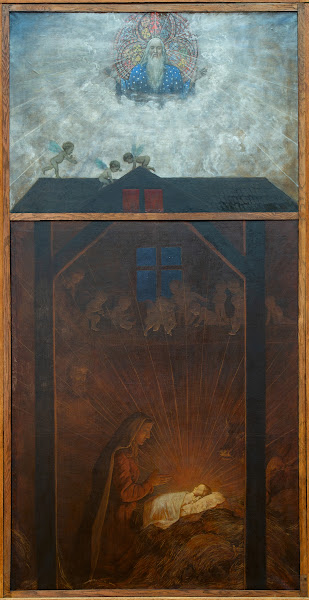 Weihnachtstriptychon Anbetung des Kindes 1906