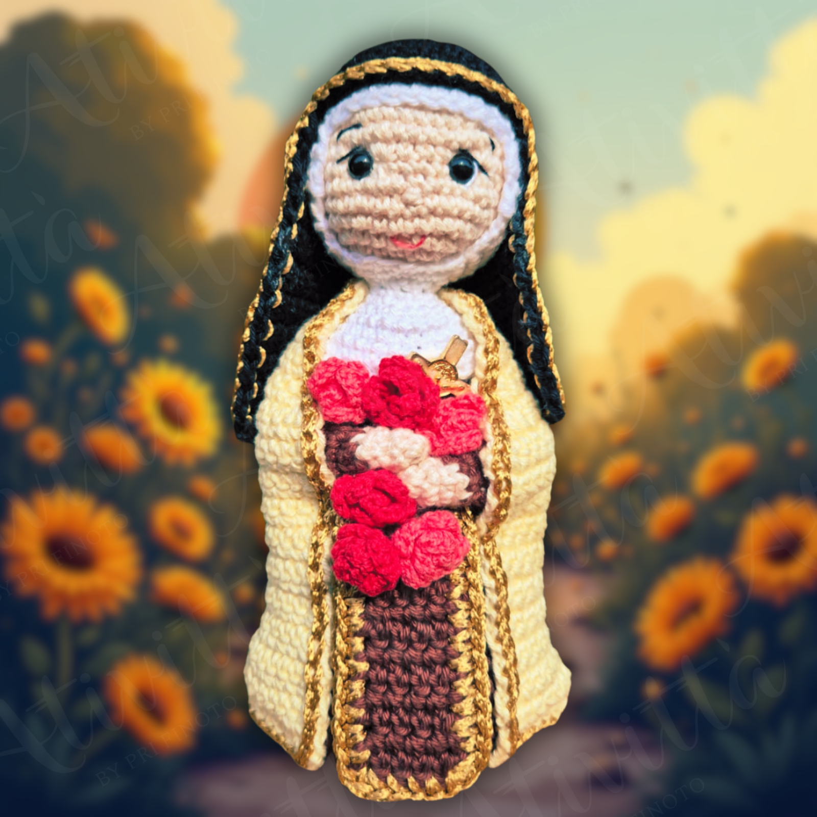 Santa Terezinha em Crochê