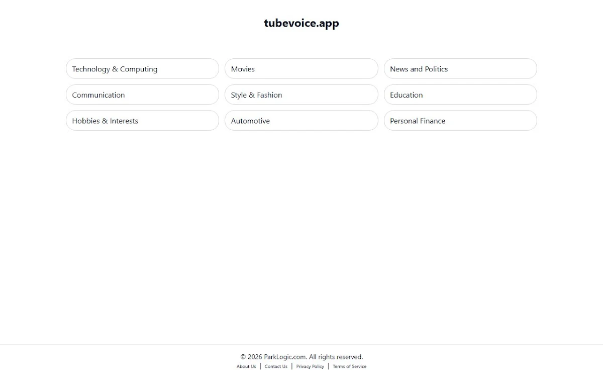 Captura de TubeVoice