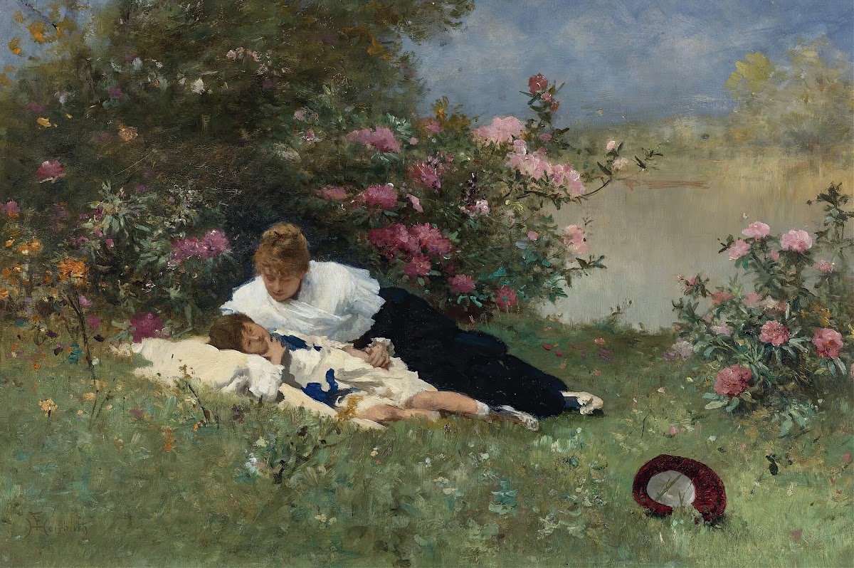 At Rest Among The Flowers