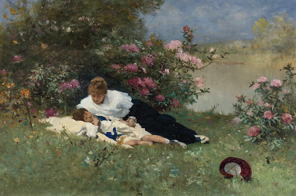 At Rest Among The Flowers