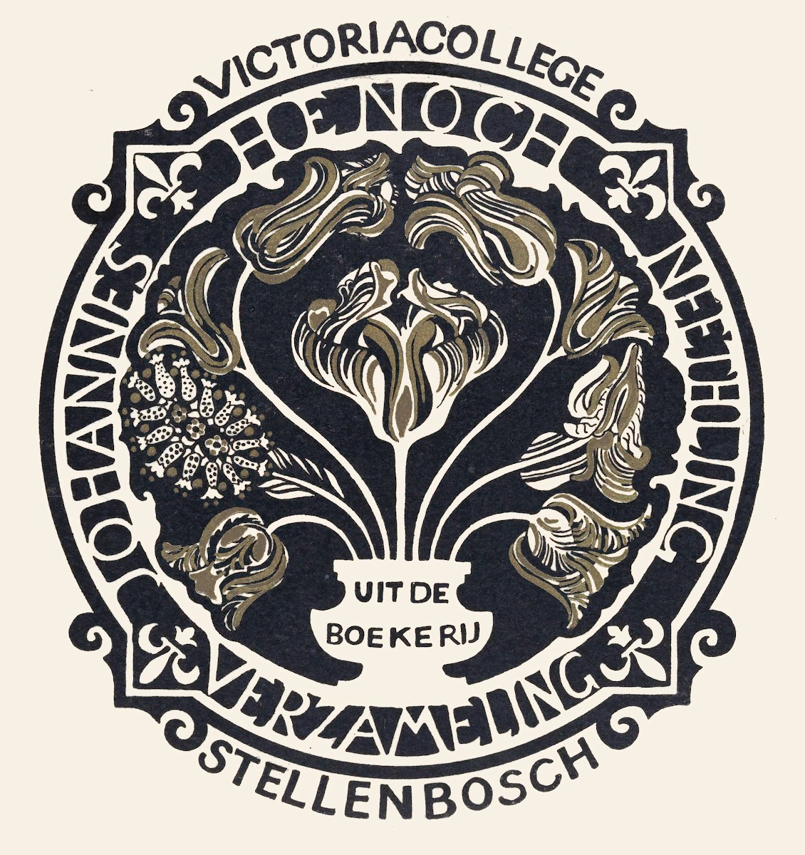 Ex libris van de Johannes Henoch Neethling verzameling ondergebracht bij Victori