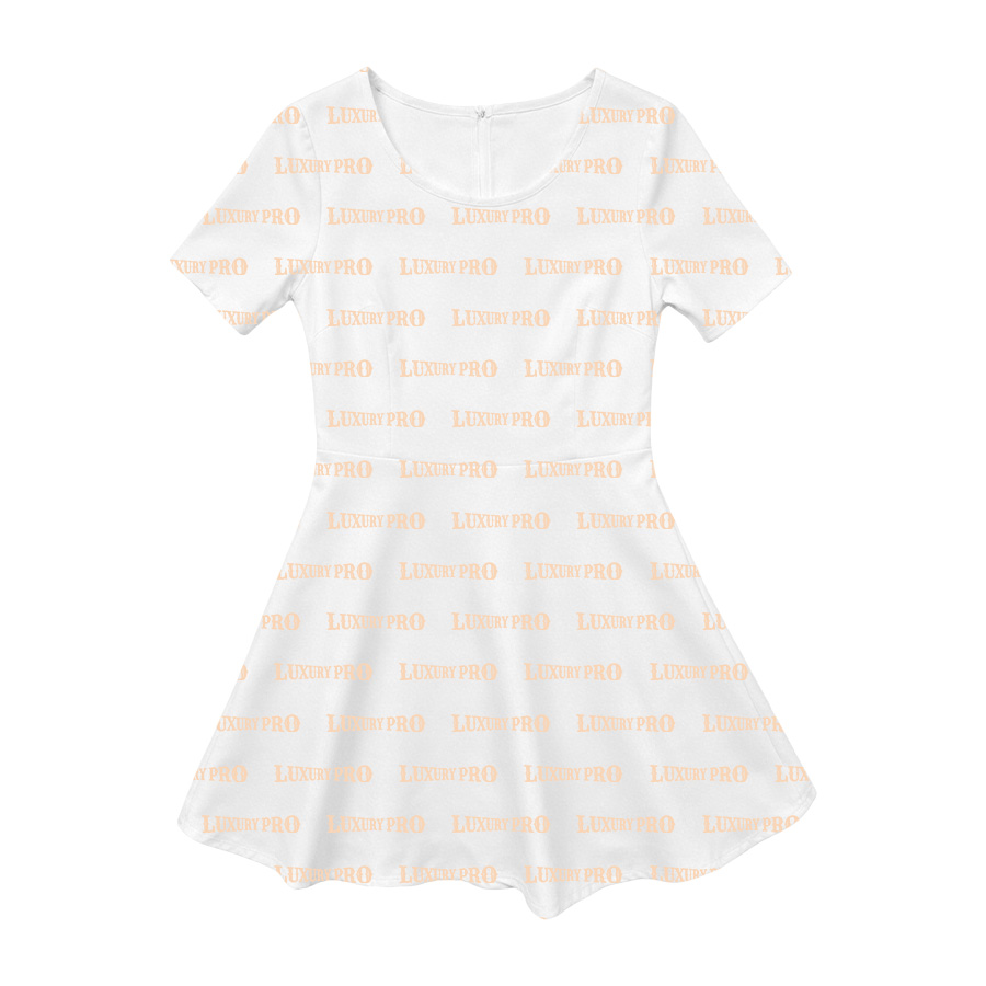 Short Sleeve A-Line Skirt