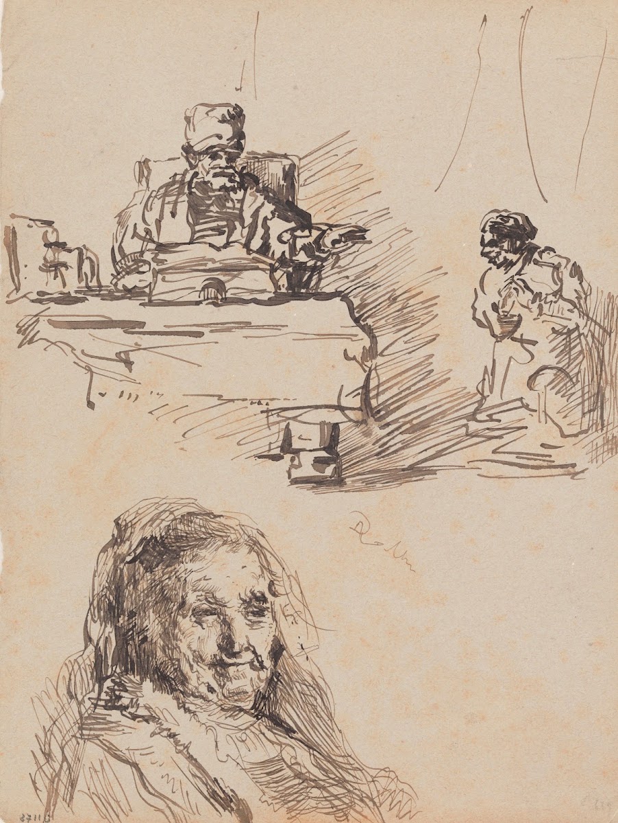 Mother of Rembrandt and Other Figures 1885 1886