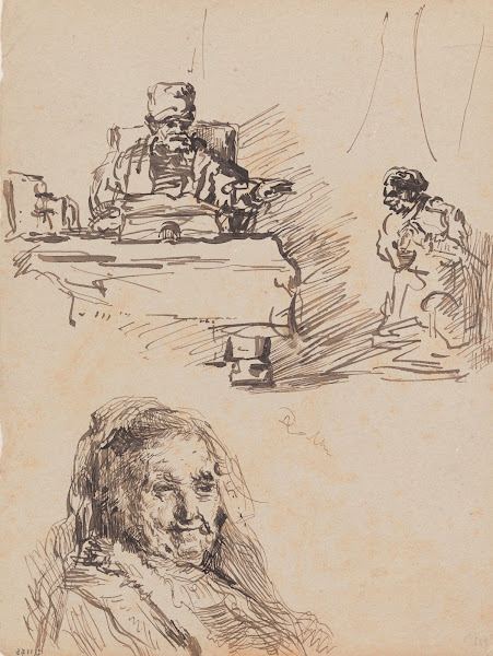 Mother of Rembrandt and Other Figures 1885 1886