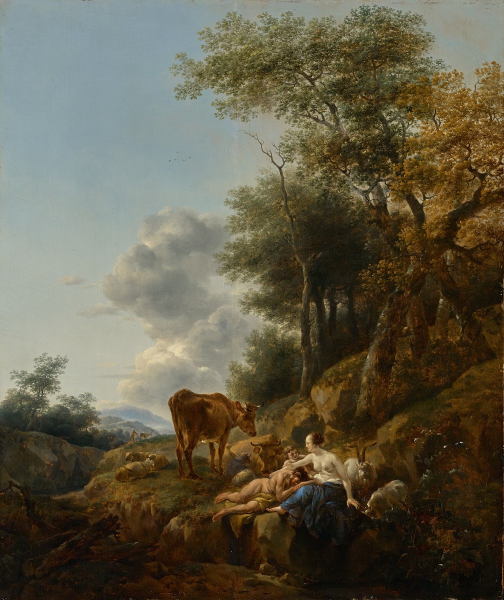 Landscape with a Nymph and a Satyr 1647