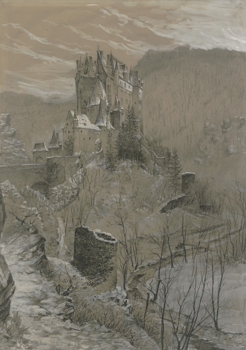 Eltz castle in the winter 1901