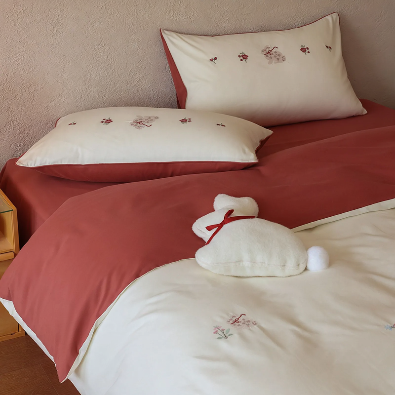 Cotton bedding set, 4-piece, autumn/winter, 100S