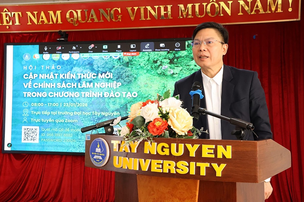 Trường Đại học Tây Bắc tham dự hội thảo “Cập nhật kiến thức mới về chính sách Lâm nghiệp trong chương trình đào tạo”