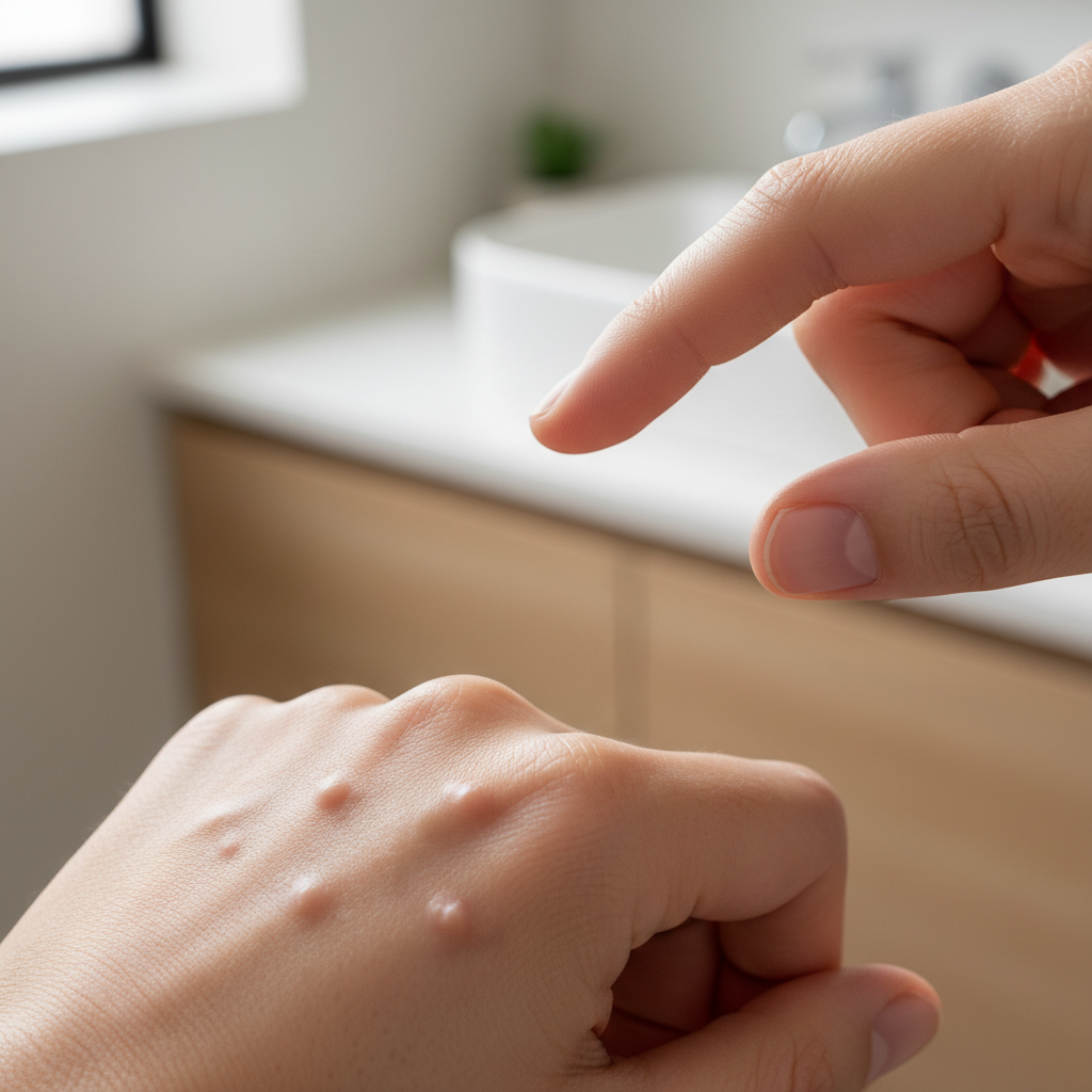 🚫 편평사마귀 손으로 짜면 안 되는 이유