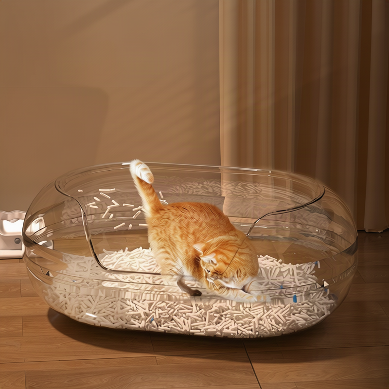 Halboffenes Katzenklo, 35 cm breit