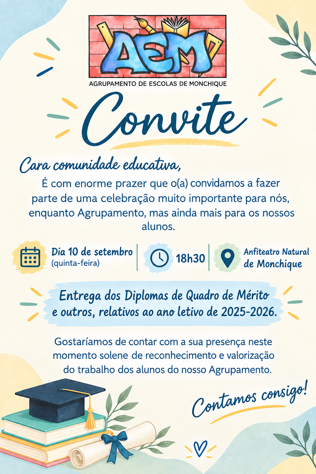 Início do Ano Letivo - dia 15 de setembro