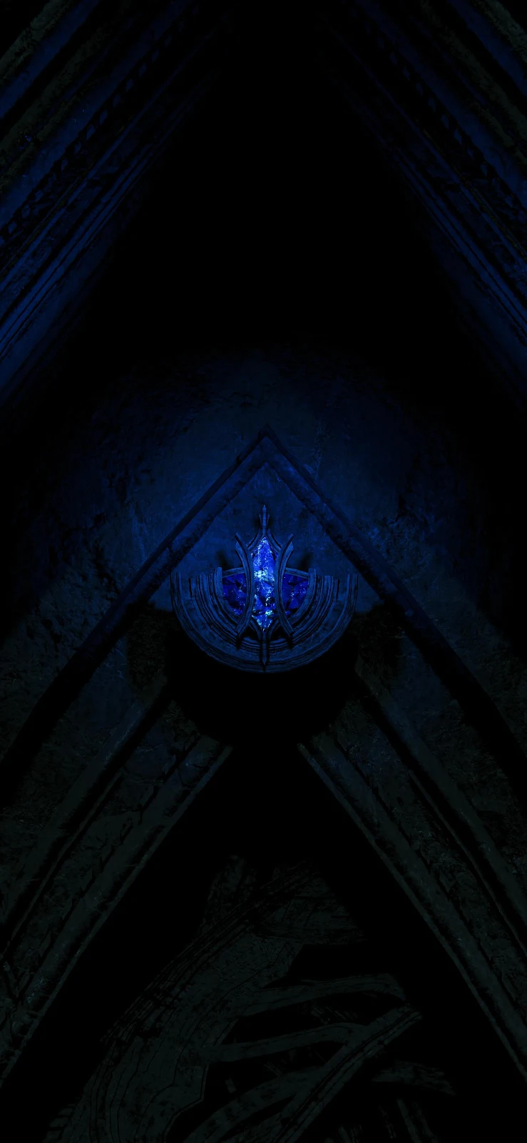 Assassin's Creed Glowing Crest Wallpaper - Conceptual Digital Art 2K iPhone Wallpaper (1772x3839)