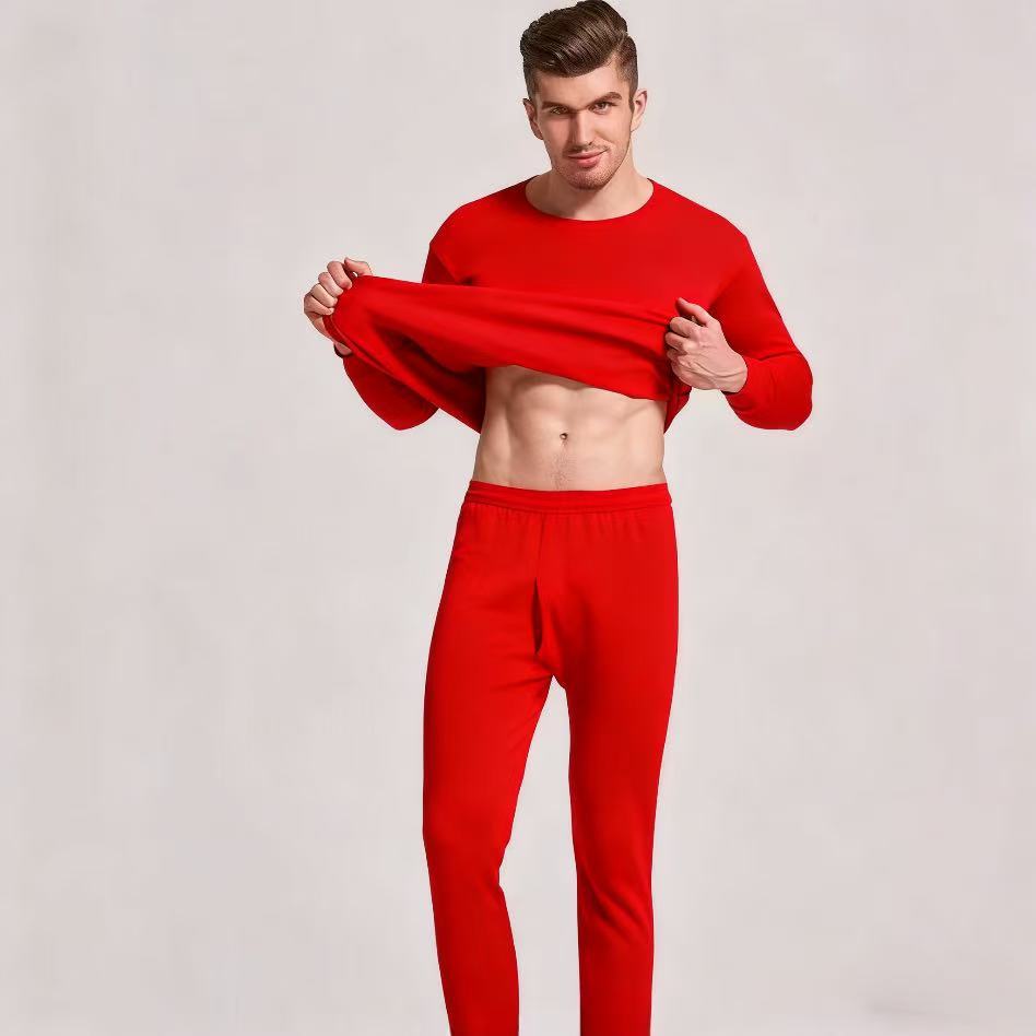 Men's Thermal Set, fitted, Round Neck