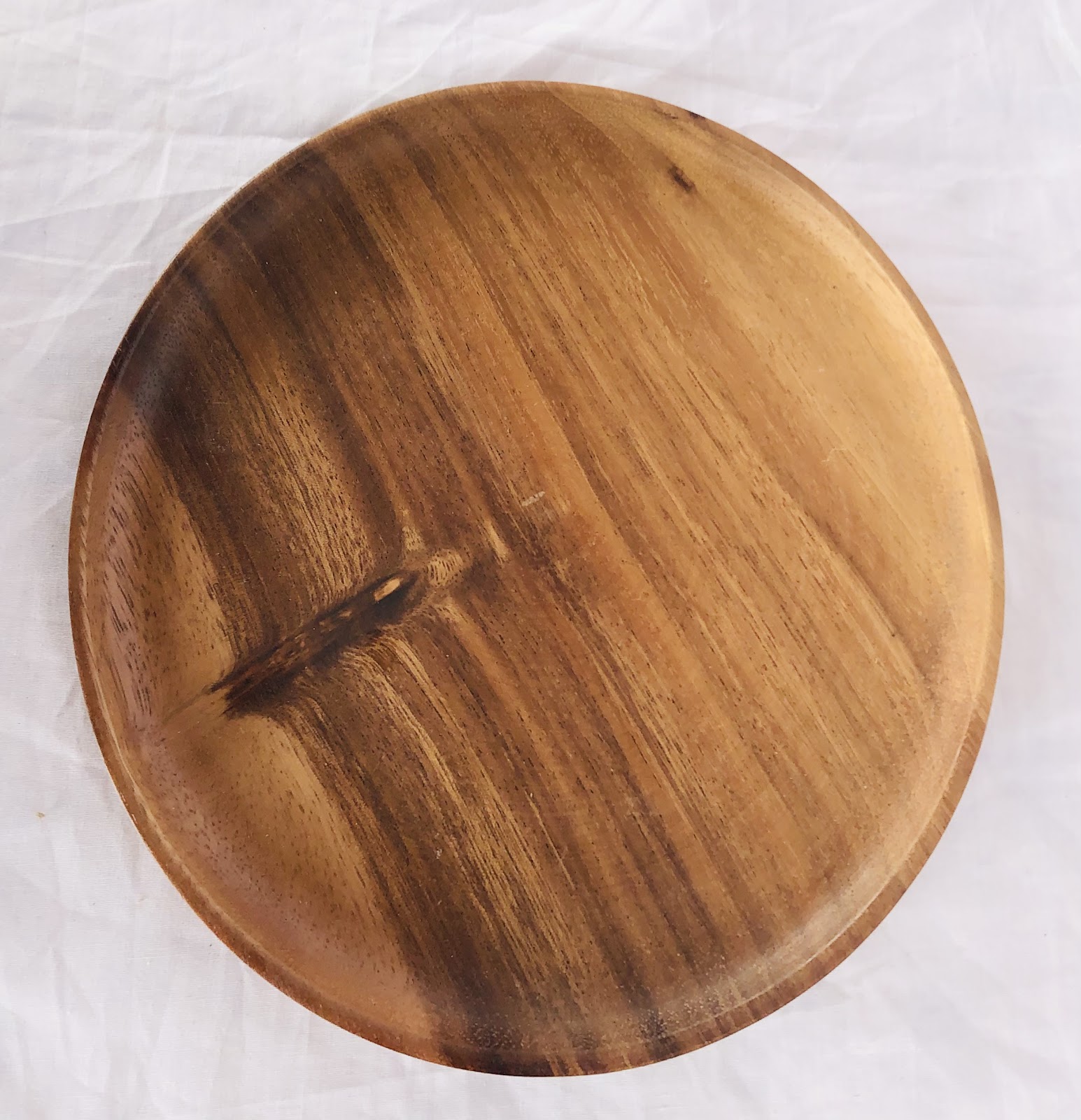 Acasia Wooden Plate 24cm