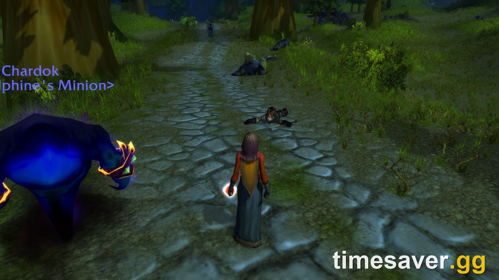 WoW Classic Hardcore — fallen player corpses mark a permadeath run