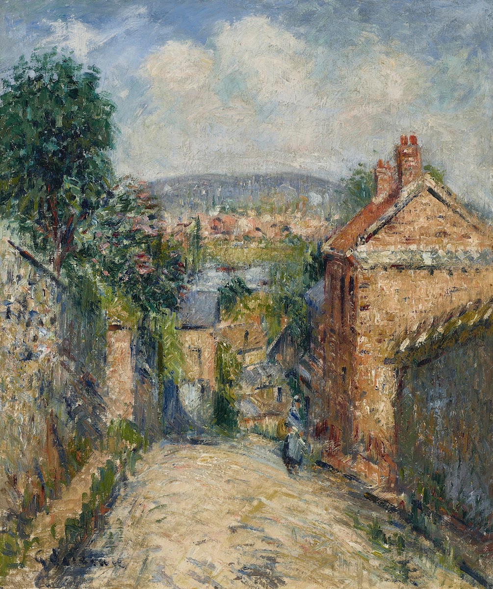 La rue Thuringe Bonsecours Rouen 1930