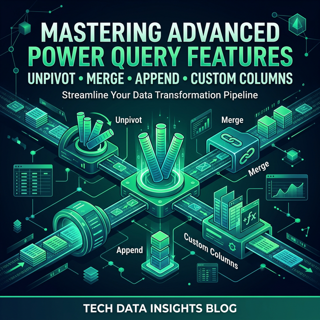 Power Query Nâng Cao: Unpivot, Merge, Append Và Custom Columns