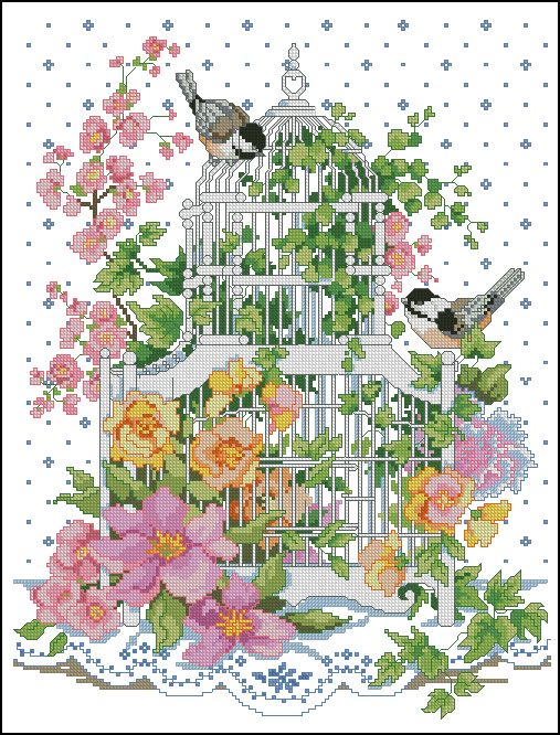 CMP JAN023 0135 Blossoming Birdcage