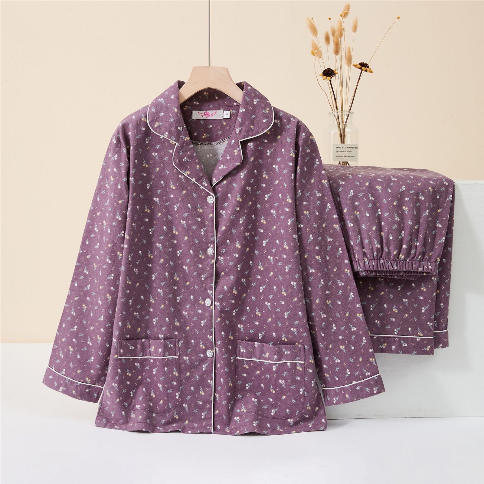 Women's House Suit, Cotton Flannel, Warming