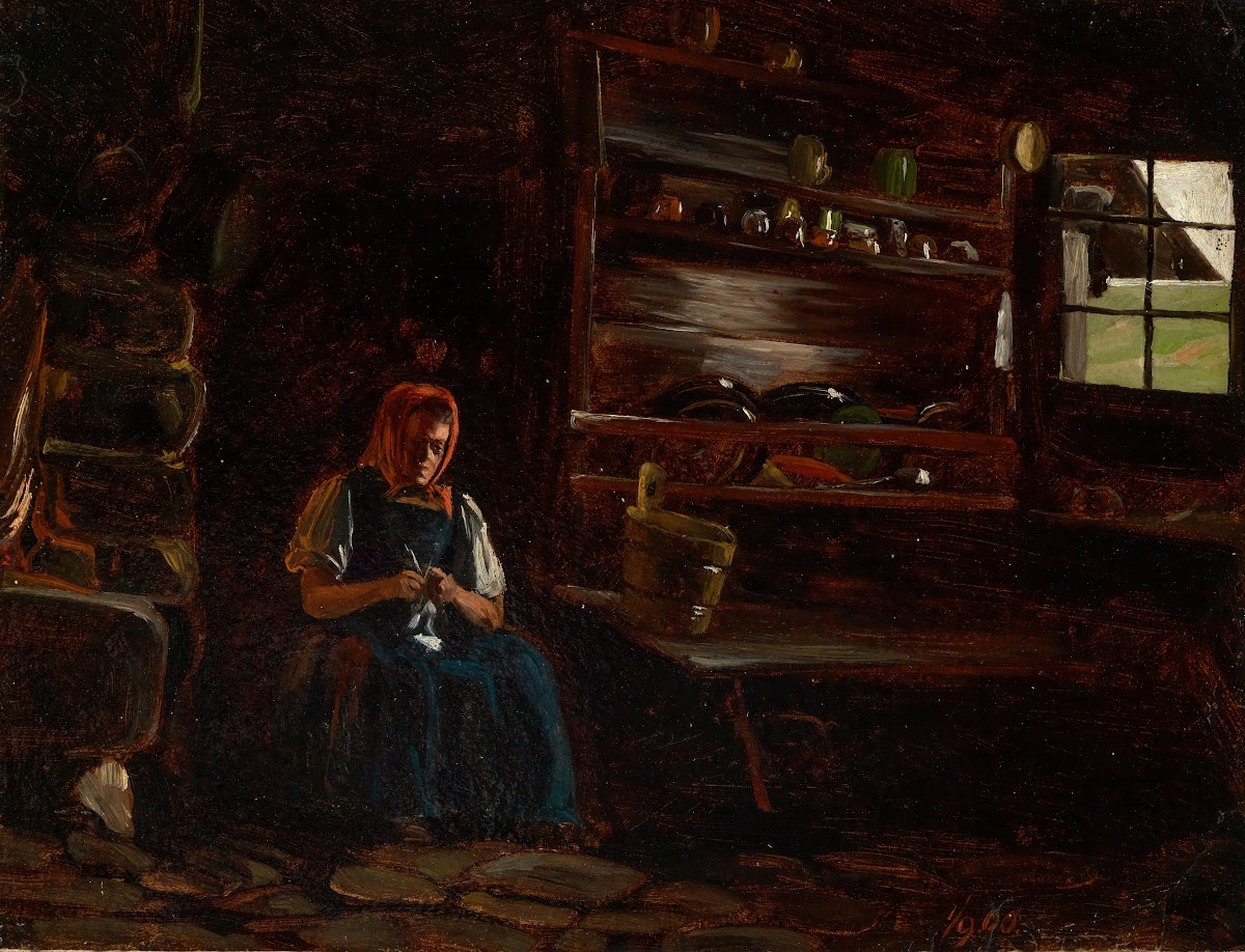 Küche im Thomahaus zu Bernau 1860