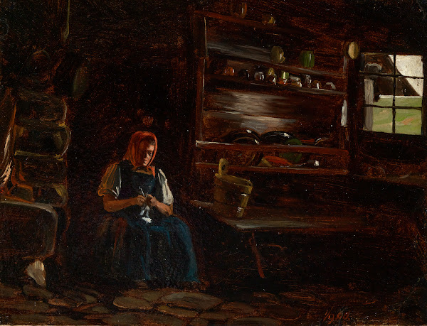 Küche im Thomahaus zu Bernau 1860