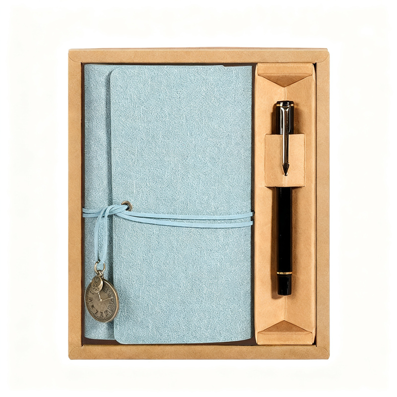 Notizbuch A6, Kunstleder, 80g Papier