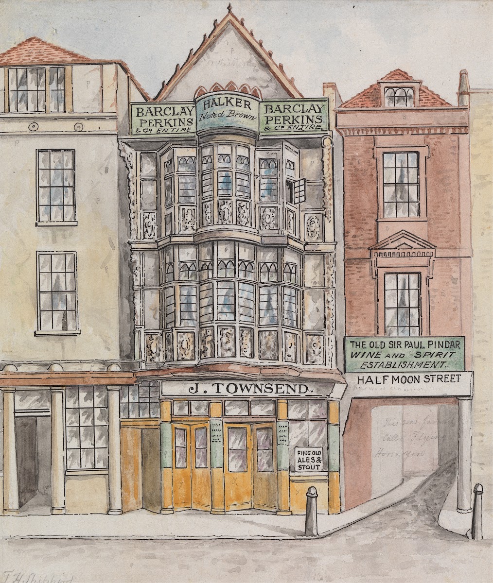 Sir Paul Pindars House Bishopsgate Street 1856