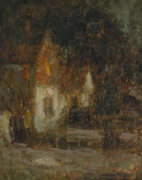 Maison au clair de lune circa 1902