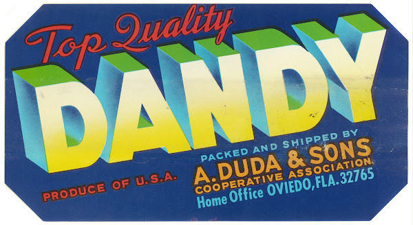 Dandy Produce Label 1930 1950
