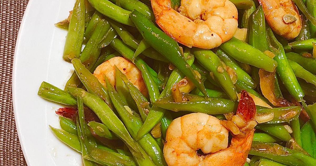 Đậu cô ve xào tôm nõn 🦐