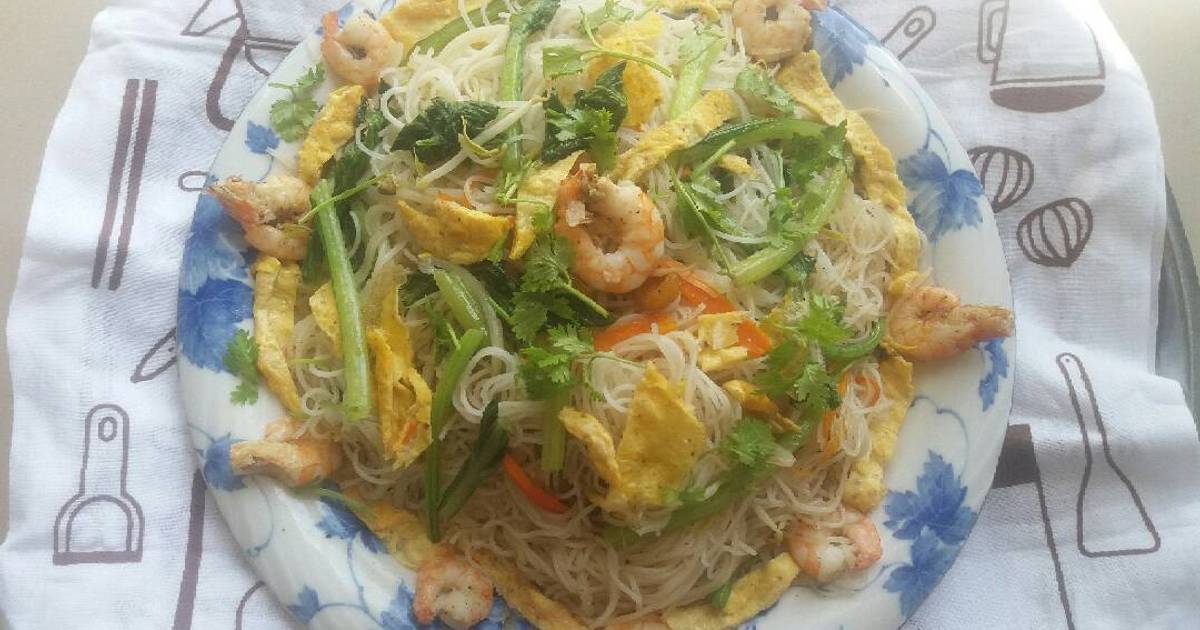 Bún gạo khô xào rau củ 🌺