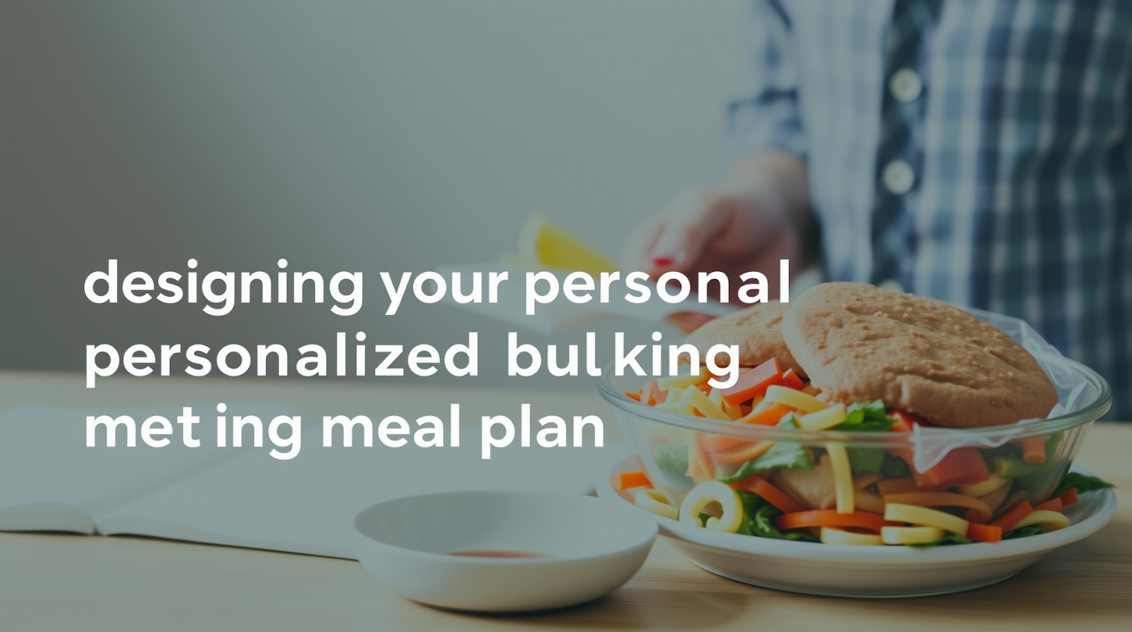 Diagram or image illustrating designing your personalized bulking meal plan