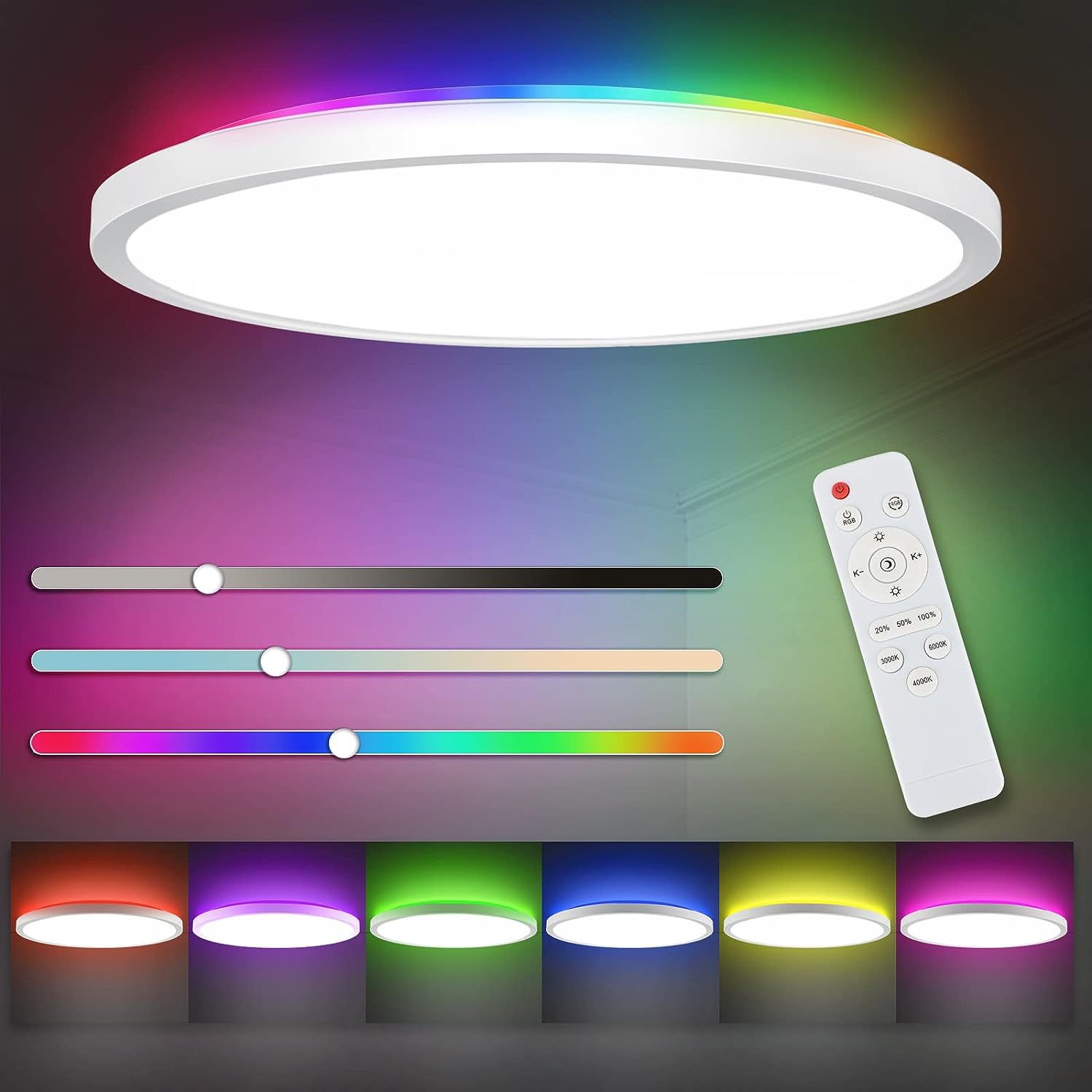 LED Ceiling Light FXD-0618 with Remote Control