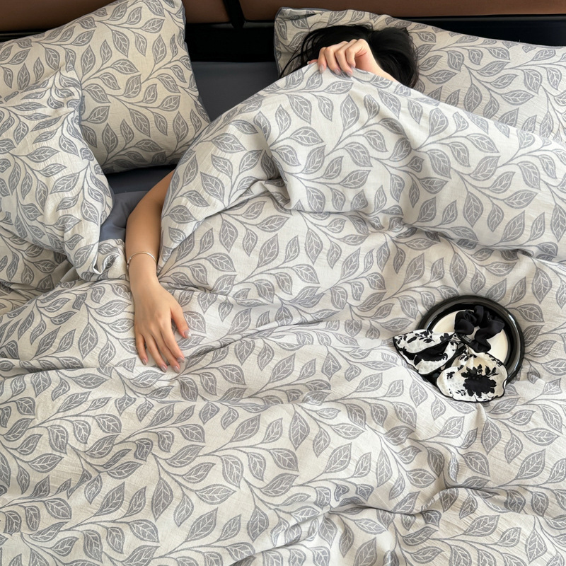 High-quality cotton bedding set, brushed, for all seasons
