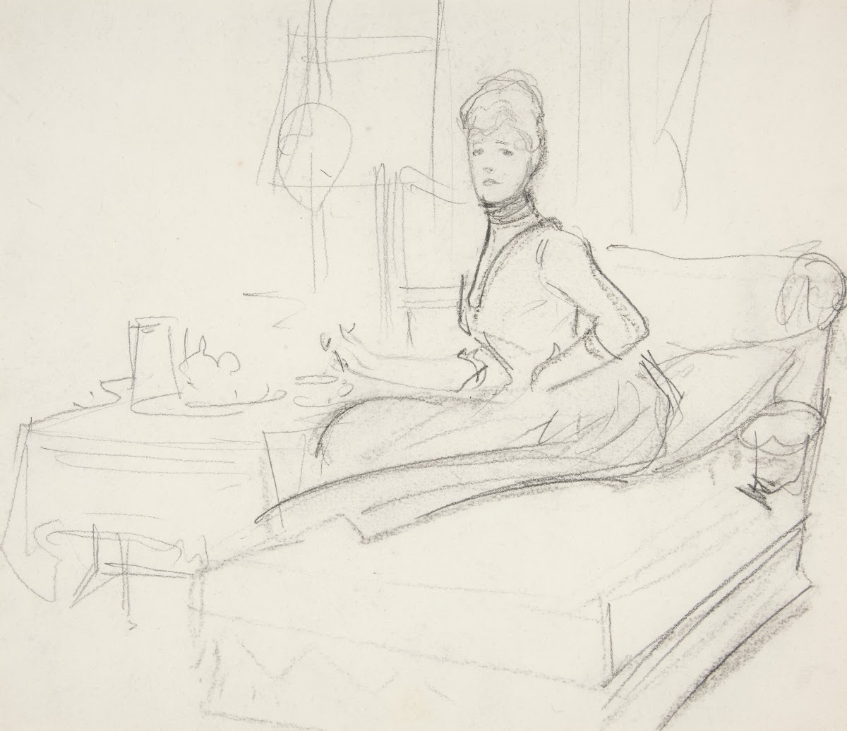 Lady at TeaTable